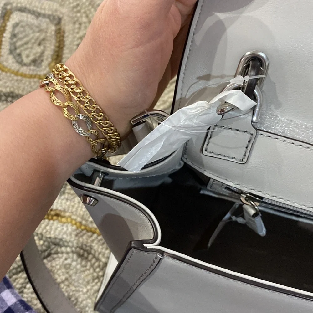 💕 Michael Kors NWT $348 Whitney gray satchel shoulder bag beautiful 💕